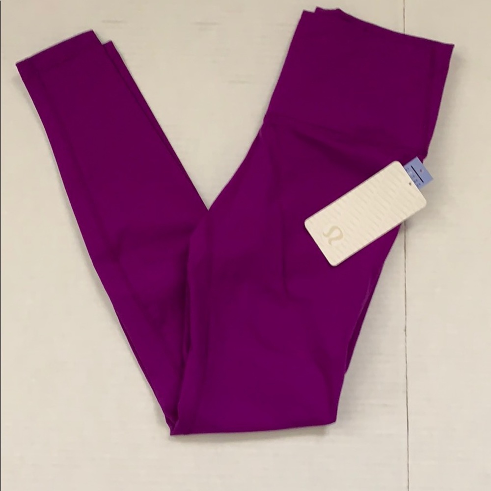 Lululemon tender violet wunder under pants sz 8&10